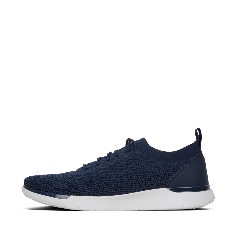 Fitflop Mens Sneakers - Flexknit - Navy - 652-YDZCIN